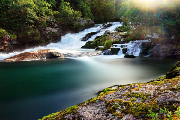 Morning lights in Hellesylt Norway